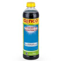 Líquido para tratamento de água de piscina ALgicida manutenção Genco: Evita e previne de algas na piscina 1L