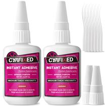 Líquido Super Glue CYAFIXED 113,6 g de espessura média para plástico Líquido Super Glue CYAFIXED 113,6 g de espessura média para plástico