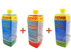 Liquidos Limpeza Para Piscinas Genco - 3 Produtos