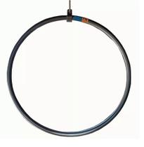 Lira Acrobática Circense Cinza Metálica Lyra Redonda 80Cm Lira Acrobática Circense Cinza Metálica Lyra Redonda 80Cm