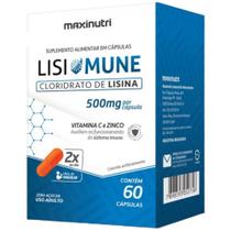 Lisimune (Lisina, Vitamina C e Zinco) 60 cápsulas - Maxinutri Lisimune (Lisina, Vitamina C e Zinco) 60 cápsulas - Maxinutri