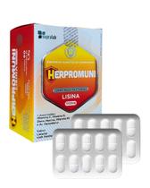 Lisina 500 mg Zinco Vitamina Herpromini noherps 60 Comprimidos 1.300mg Herpes