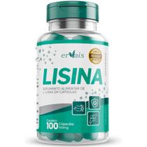 Lisina Aminoácido 100 cápsulas - Ervais