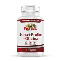 Lisina + Prolina + Glicina 120 Cápsulas 500mg