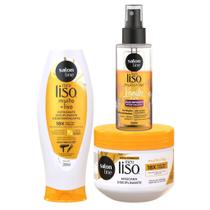 Liso Extremo, Hidratação e Perfume: Defrizante Creme, Máscara 300g e Óleo Sérum Salon Line Liso Extremo, Hidratação e Perfume: Defrizante Creme, Máscara 300g e Óleo Sérum Salon Line