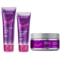 Liso Mágico Shampoo 240ml + Condicionador 200ml + Máscara 240g Lowell Liso Mágico Shampoo 240ml + Condicionador 200ml + Máscara 240g Lowell
