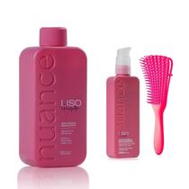 Liso Perfeito 1 Litro + 200Ml + Escova - Nuance