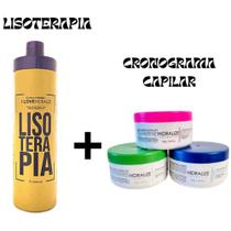 Lisoterapia Hidralize 1Litro + Cronograma Capilar Hidralize 3x300Gr Lisoterapia Hidralize 1Litro + Cronograma Capilar Hidralize 3x300Gr