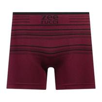 Lista de Desejos Cueca Boxer Listrada Sem Costura Vermelho