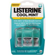 Listerine Breath Strips Cool Mint - Pacote com 4 (288 unidades) Listerine Breath Strips Cool Mint - Pacote com 4 (288 unidades)