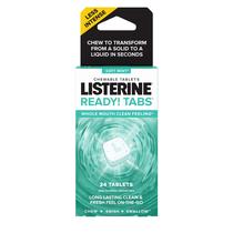 Listerine Ready! Tabs - Comprimidos Mastigáveis Sabor Menta Suave - 24 Unidades