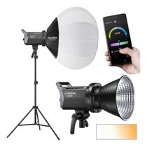 Lit Luz de Leds Litemons La150 bi Softbox Lanterna e Tripe