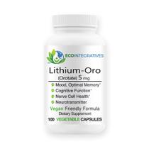 Lítio Orotato EcoIntegratives 5 mg 100 cápsulas vegetais Lítio Orotato EcoIntegratives 5 mg 100 cápsulas vegetais