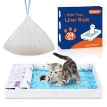 Litter Box Liners, pacote com 24, compatíveis, seguros para animais de estimação, sem colher