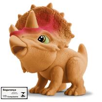 Little Dino Triceratops Bambola Dinossauro Articulado de Vinil Brinquedo Infantil Recreativo
