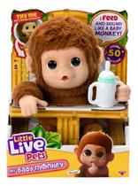 Little Live Pets My Baby Macaquinho Interativo 50 sons e reações Fun