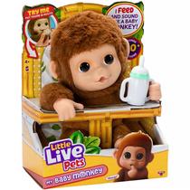 Little Live Pets Pelúcia My Baby Macaquinho Mango com Sons F0173-0 - Fun Little Live Pets Pelúcia My Baby Macaquinho Mango com Sons F0173-0 - Fun