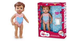 Little mommy cuidados morena boneca fralda -1032 Mattel Brinquedos