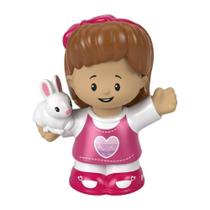 Little People Mini Figura Mia com Coelho - Mattel Little People Mini Figura Mia com Coelho - Mattel