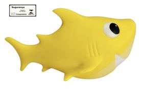 Little Shark Amarelo Mister Brinque Tubarao Vinil Macio Leve Divertido Brinquedo Infantil Recreativo