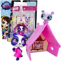 Littlest Pet Shop Mini Bonecos Penny Ling e Bebê Panda + Acessórios - Hasbro A8551