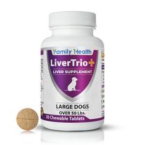 LiverTrio+ Suplemento Hepático em Comprimidos Mastigáveis para Cães de Grande Porte LiverTrio+ Suplemento Hepático em Comprimidos Mastigáveis para Cães de Grande Porte
