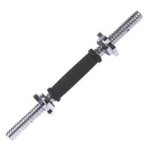 LIVEUP - Barra Reta Maciça 40cm Emborrachada 2 Porcas Estrela Liveup