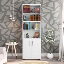Livreiro Brian 16445 Branco 4 Prateleiras Porta Livros Revista Cd Dvd 2 Portas Pequenas Branco para Escritório Sala Quarto Consultório - AM Decor Livreiro Brian 16445 Branco 4 Prateleiras Porta Livros Revista Cd Dvd 2 Portas Pequenas Branco para Escritório Sala Quarto Consultório - AM Decor