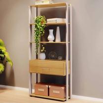 Livreiro Emoção com 4 Prateleiras e 1 Gaveta JCM Movelaria Livreiro Emoção com 4 Prateleiras e 1 Gaveta JCM Movelaria