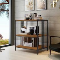 Livreiro Estante Multiuso 3 Prateleiras Organizador Para livros Mdf Industrial Livreiro Estante Multiuso 3 Prateleiras Organizador Para livros Mdf Industrial