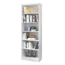 Livreiro Linus com 5 Prateleiras Branco - Qmovi Livreiro Linus com 5 Prateleiras Branco - Qmovi