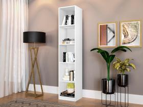 Livreiro Multiuso Colmeia Vertical Em MDF Branco