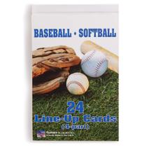 Livreto de cartas de alinhamento BSN Sports Baseball/Softball 24 conjuntos