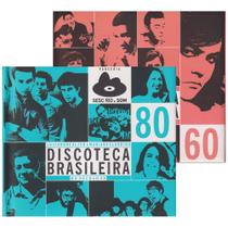 Livreto Discoteca Brasileira Década 60 e Década 80 Kit 2 Volumes Com CD