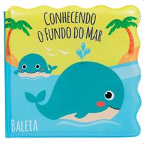 Livrinho de Banho Banheira Conhecendo Fundo do Mar Bebê Infantil Livro Plástico Atóxico BUBA