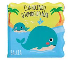 Livrinho de Banho Conhecendo o Fundo do Mar Brinquedo Bebe