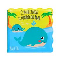 Livrinho de Banho Conhecendo O Fundo do Mar Buba para Bebês Hora do Banho