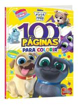 Livro: 100 Páginas para Colorir - Disney Jr - Puppy Dog Pals - Bicho Esperto