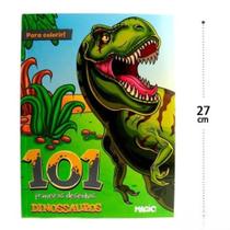 Livro 101 Primeiros Desenhos Para Colorir dinossauro infantil