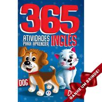 Livro 365 Atividades Para Aprender Inglês Crianças Filhos Infantil Desenho História Brincar Pintar Colorir Passatempos - Igreja Cristã Amigo Evangélico