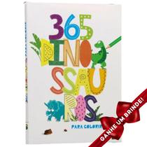 Livro 365 Dinossauros Para Colorir Brasileitura Crianças Filhos Infantil Desenho História Brincar Pintar Colorir - Igreja Cristã Amigo Evangélico