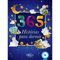 Livro 365 - Histórias para Dormir - Almofadado com CD - Azul - Editora DCL -