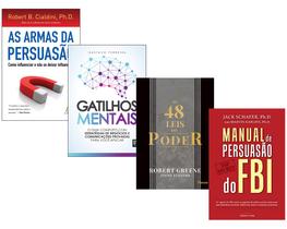 Livro 48 Leis Poder+ Manual Persuasão Do FBI+ Armas Persuasão+ Gatilhos Mentais