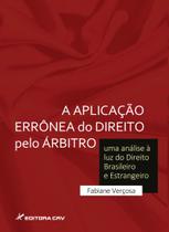 Livro - A aplicação errônea do direito pelo árbitro
