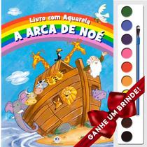 Livro A Arca de Noé Livro com Aquarela Crianças Infantil Evangélico Filhos Meninos Bebê Cristão Família Gospel Igreja - Igreja Cristã Amigo Evangélico