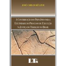 Livro - A contribuição dos princípios para a efetividade do processo de execução na justiça do trabalho no Brasil - LTR EDITORA