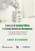 Livro - A Nova Lei de Licitações Públicas e o Estatuto Nacional das Microempresas