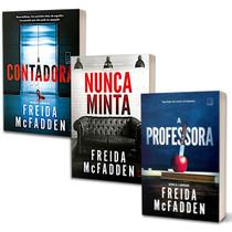 Livro A Professora + A Contadora + Nunca Minta - Freida Mcfadden Editora Record