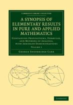 Livro A Sinopse dos Resultados Elementares em Matemática Pura e Aplicada, Volume 1 - Cambridge University Press