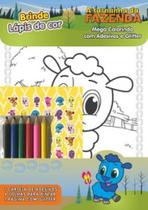 Livro - A turminha da fazenda - Mega colorindo com adesivos e glitter